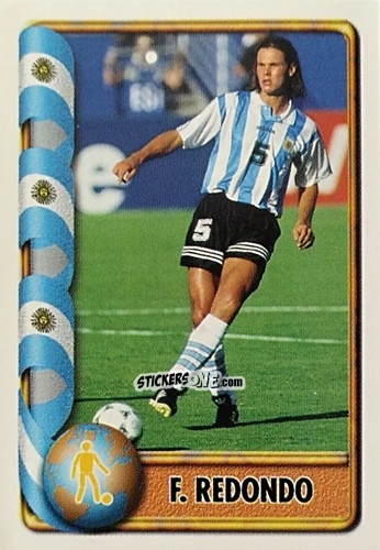Sticker F. Redondo - Mundial Francia 1998 n. 51 - Navarrete