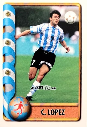 Sticker C. Lopez - Mundial Francia 1998 n. 56 - Navarrete