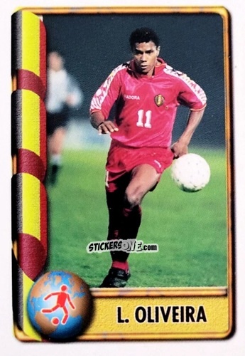 Cromo Luis Oliveira - Mundial Francia 1998 n. 89 - Navarrete