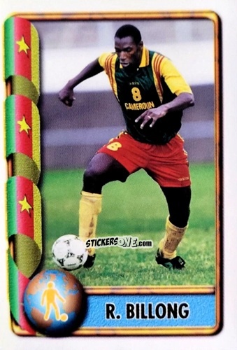 Figurina Romarin Billong - Mundial Francia 1998 n. 129 - Navarrete