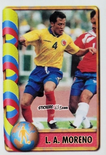 Sticker Luis Antonio Moreno - Mundial Francia 1998 n. 168 - Navarrete