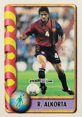 Sticker R. Alkorta - Mundial Francia 1998 n. 254 - Navarrete