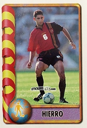 Sticker Hierro - Mundial Francia 1998 n. 258 - Navarrete