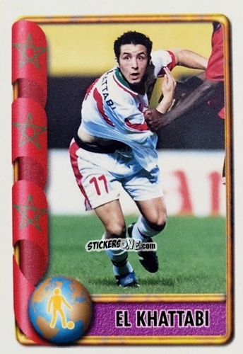 Cromo El Khattabi - Mundial Francia 1998 n. 374 - Navarrete