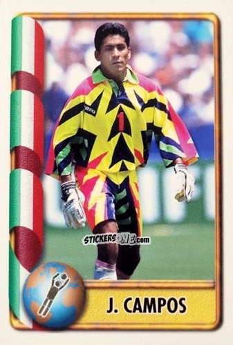Sticker J. Campos - Mundial Francia 1998 n. 381 - Navarrete