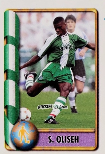 Figurina S. Oliseh - Mundial Francia 1998 n. 402 - Navarrete