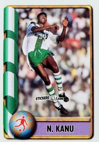Figurina Nwankwo Kanu - Mundial Francia 1998 n. 409 - Navarrete