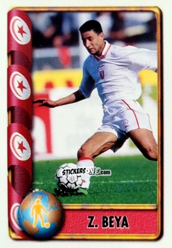 Sticker Zoubeir Beya - Mundial Francia 1998 n. 480 - Navarrete