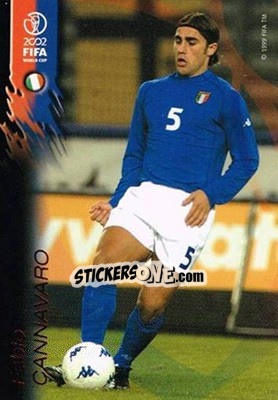 Sticker Fabio Cannavaro - FIFA World Cup Korea/Japan 2002 Opening Series - Panini