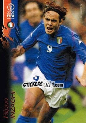 Figurina Filippo Inzaghi - FIFA World Cup Korea/Japan 2002 Opening Series - Panini