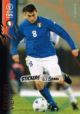 Sticker Christian Vieri - FIFA World Cup Korea/Japan 2002 Opening Series - Panini