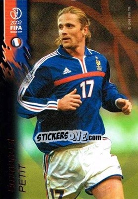 Sticker Emmanuel Petit - FIFA World Cup Korea/Japan 2002 Opening Series - Panini