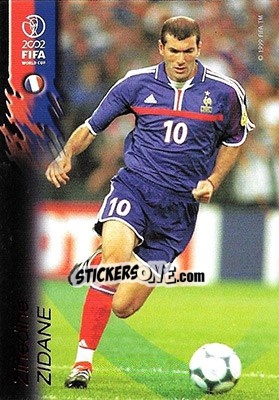 Sticker Zinedine Zidane - FIFA World Cup Korea/Japan 2002 Opening Series n. 61 - Panini