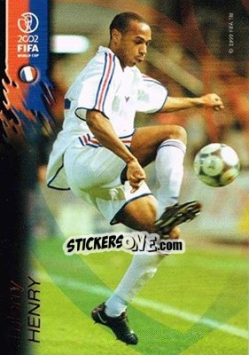 Sticker Thierry Henry - FIFA World Cup Korea/Japan 2002 Opening Series - Panini