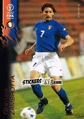 Figurina Gianluca Zambrotta - FIFA World Cup Korea/Japan 2002 Opening Series - Panini