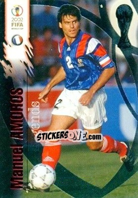 Sticker Manuel Amoros - FIFA World Cup Korea/Japan 2002 Opening Series - Panini