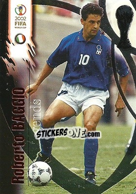 Figurina Roberto Baggio - FIFA World Cup Korea/Japan 2002 Opening Series - Panini