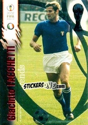 Sticker Giacinto Facchetti - FIFA World Cup Korea/Japan 2002 Opening Series - Panini