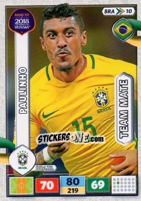 Cromo Paulinho - Road to 2018 FIFA World Cup Russia. Adrenalyn XL - Panini