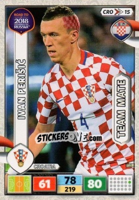 Sticker Ivan Perišic - Road to 2018 FIFA World Cup Russia. Adrenalyn XL n. CRO15 - Panini