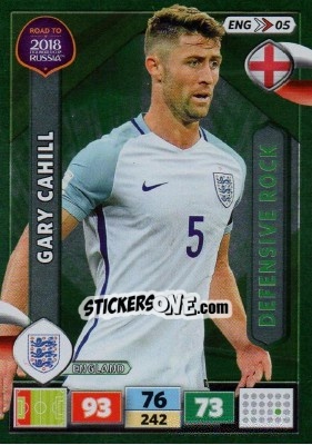 Sticker Gary Cahill - Road to 2018 FIFA World Cup Russia. Adrenalyn XL - Panini