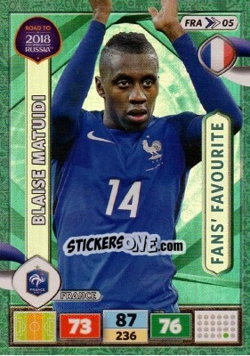 Cromo Blaise Matuidi - Road to 2018 FIFA World Cup Russia. Adrenalyn XL - Panini