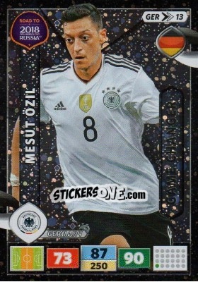 Sticker Mesut Özil - Road to 2018 FIFA World Cup Russia. Adrenalyn XL n. GER13 - Panini