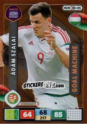 Sticker Ádám Szalai - Road to 2018 FIFA World Cup Russia. Adrenalyn XL - Panini