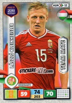 Sticker László Kleinheisler - Road to 2018 FIFA World Cup Russia. Adrenalyn XL n. HUN12 - Panini