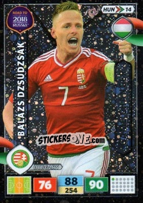 Sticker Balázs Dzsudzsák - Road to 2018 FIFA World Cup Russia. Adrenalyn XL n. HUN14 - Panini