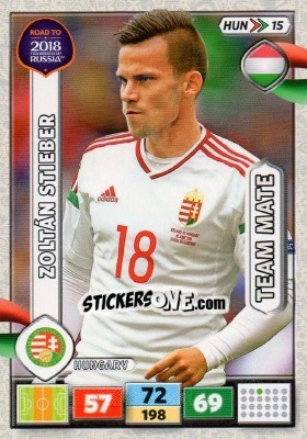 Cromo Zoltán Stieber - Road to 2018 FIFA World Cup Russia. Adrenalyn XL n. HUN15 - Panini