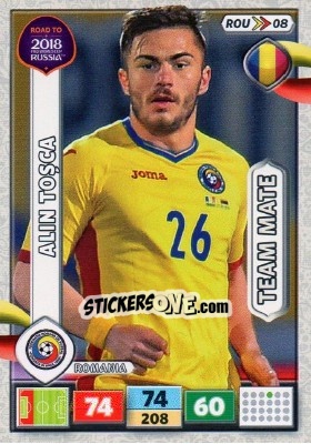 Sticker Alin Toșca - Road to 2018 FIFA World Cup Russia. Adrenalyn XL n. ROU08 - Panini