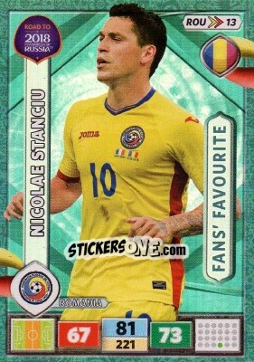 Sticker Nicolae Stanciu - Road to 2018 FIFA World Cup Russia. Adrenalyn XL n. ROU13 - Panini
