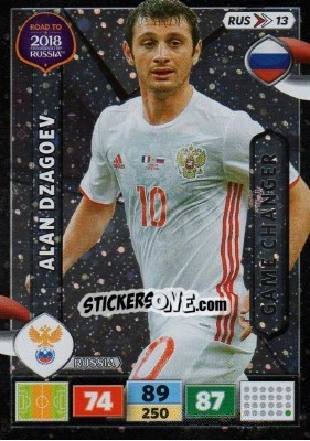 Sticker Alan Dzagoev - Road to 2018 FIFA World Cup Russia. Adrenalyn XL n. RUS13 - Panini