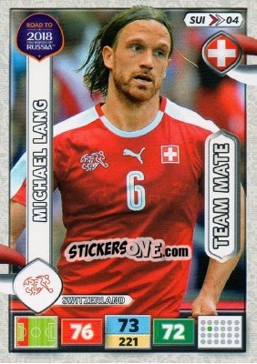 Sticker Michael Lang - Road to 2018 FIFA World Cup Russia. Adrenalyn XL - Panini
