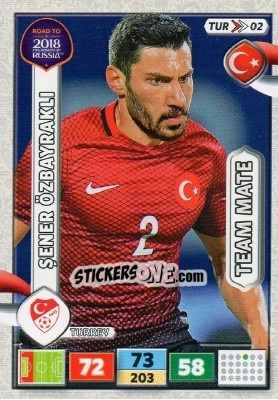 Sticker Sener Özbayrakli - Road to 2018 FIFA World Cup Russia. Adrenalyn XL - Panini