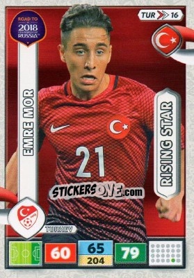 Sticker Emre Mor - Road to 2018 FIFA World Cup Russia. Adrenalyn XL - Panini