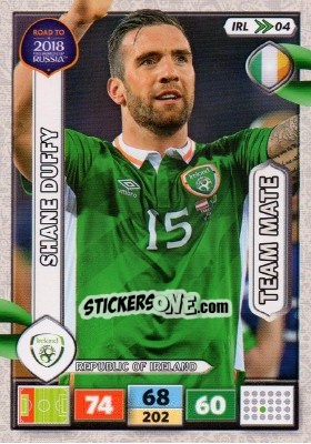Sticker Shane Duffy - Road to 2018 FIFA World Cup Russia. Adrenalyn XL n. IRL04 - Panini