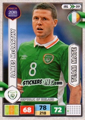 Sticker James McCarthy - Road to 2018 FIFA World Cup Russia. Adrenalyn XL - Panini