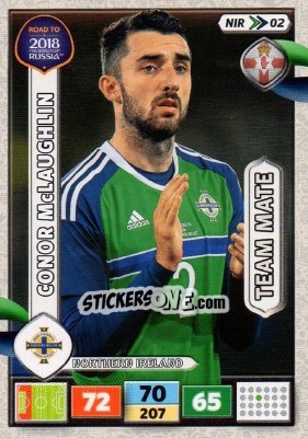 Sticker Conor McLaughlin - Road to 2018 FIFA World Cup Russia. Adrenalyn XL n. NIR02 - Panini