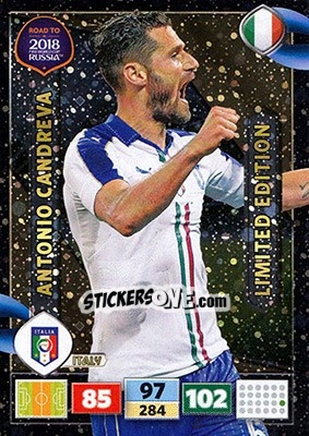 Sticker Antonio Candreva - Road to 2018 FIFA World Cup Russia. Adrenalyn XL - Panini