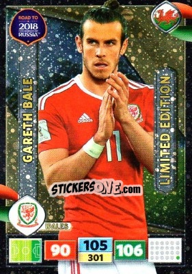 Sticker Gareth Bale - Road to 2018 FIFA World Cup Russia. Adrenalyn XL n. LE-GB - Panini