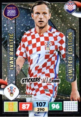 Sticker Ivan Rakitic - Road to 2018 FIFA World Cup Russia. Adrenalyn XL n. LE-IR - Panini