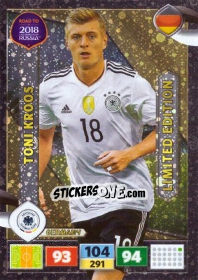 Sticker Toni Kroos - Road to 2018 FIFA World Cup Russia. Adrenalyn XL n. LE-TK - Panini