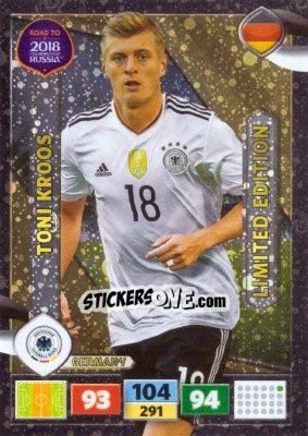 Sticker Toni Kroos - Road to 2018 FIFA World Cup Russia. Adrenalyn XL - Panini