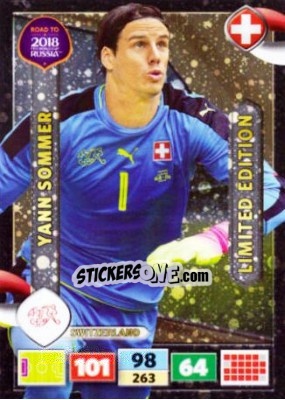 Sticker Yann Sommer - Road to 2018 FIFA World Cup Russia. Adrenalyn XL - Panini