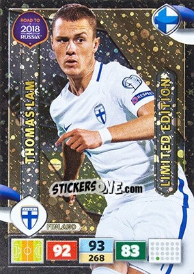 Figurina Thomas Lam - Road to 2018 FIFA World Cup Russia. Adrenalyn XL - Panini