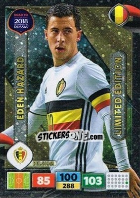 Sticker Eden Hazard - Road to 2018 FIFA World Cup Russia. Adrenalyn XL n. XXL-EH - Panini