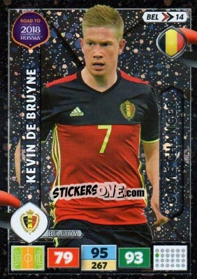 Cromo Kevin De Bruyne - Road to 2018 FIFA World Cup Russia. Adrenalyn XL - Panini