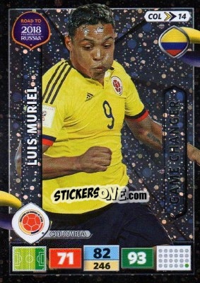Sticker Luis Muriel - Road to 2018 FIFA World Cup Russia. Adrenalyn XL n. COL14 - Panini